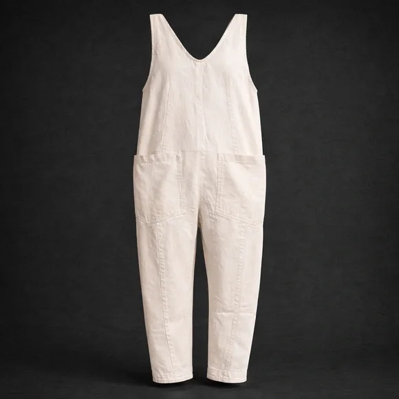 We The Free Women's Light white Overalls - Picture 1 of 11